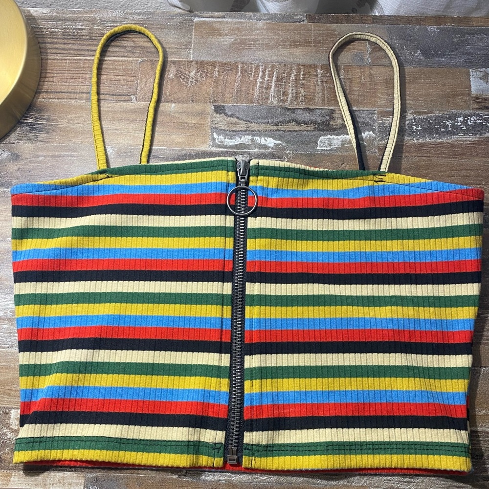 crop top striped tank from Urban Outiftters